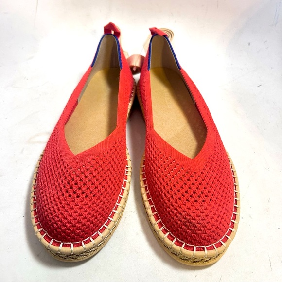 Rothy's The Espadrille Flats Red Hot Size 9 NEW - Picture 4 of 14